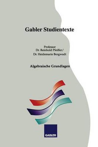 Cover image for Algebraische Grundlagen