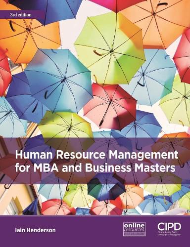 Cover image for Human Resource Management for MBA and Business Masters