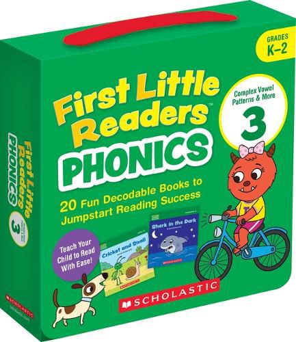 Cover image for First Little Readers: Phonics Set 3 / Variant Vowels & More (Single-Copy Set): 20 Decodable Books for Beginning Readers