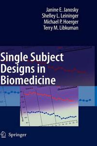 Cover image for Single Subject Designs in Biomedicine