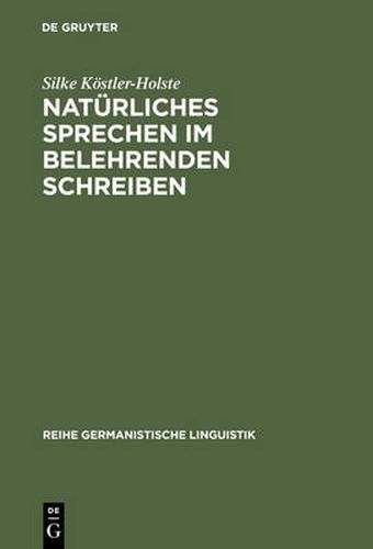 Naturliches Sprechen Im Belehrenden Schreiben: J. H. Campes  Robinson Der Jungere  (1779/80)