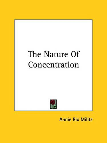 Cover image for The Nature of Concentration