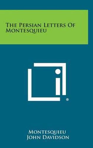 Cover image for The Persian Letters of Montesquieu