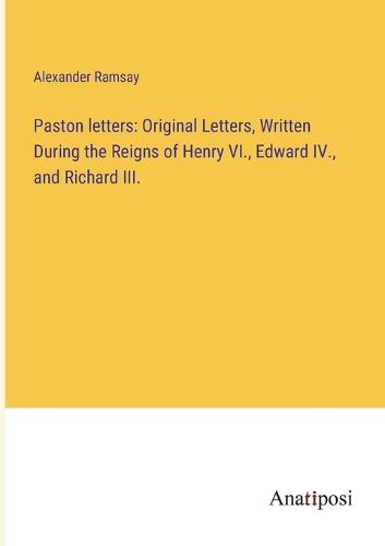 Cover image for Paston letters