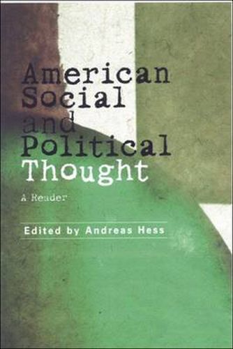 Cover image for American Social and Political Thought: A Reader