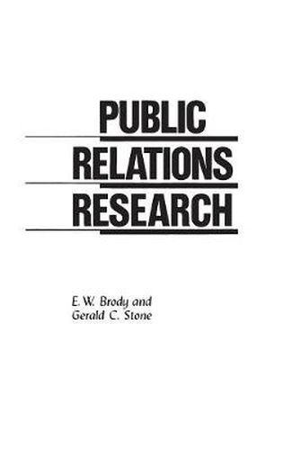 Cover image for Public Relations Research