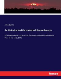 Cover image for An Historical and Chronological Remembrancer