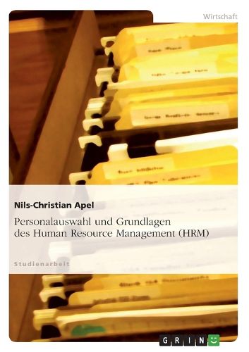 Cover image for Personalauswahl und Grundlagen des Human Resource Management (HRM)