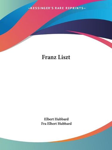 Cover image for Franz Liszt