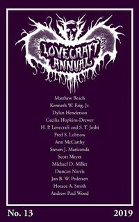 Cover image for Lovecraft Annual No. 13 (2019)