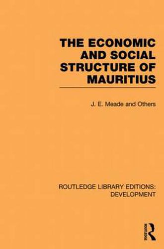 Cover image for The Economic and Social Structure of Mauritius