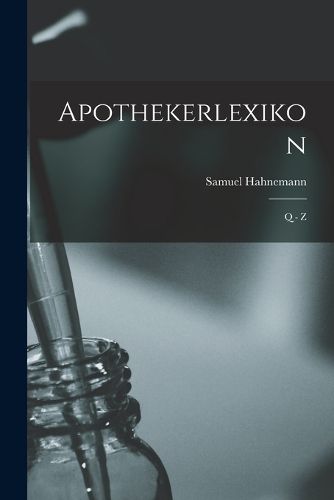 Cover image for Apothekerlexikon