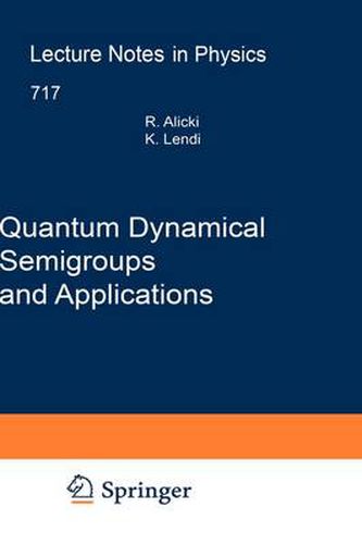 Cover image for Quantum Dynamical Semigroups and Applications