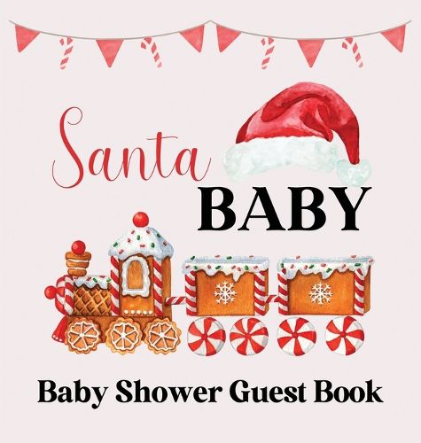 Cover image for Christmas Baby Shower Guest Book (hardback)