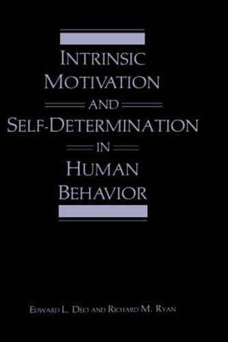 Intrinsic Motivation and Self-Determination in Human Behavior