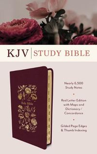 Cover image for The KJV Study Bible, Indexed [Crimson Bouquet]