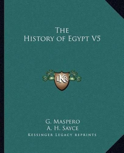 The History of Egypt V5