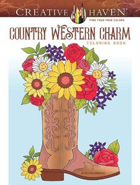 Cover image for Creative Haven Country Western Charm Coloring Book