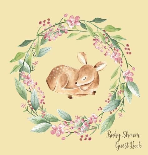 Cover image for Woodland Baby Shower Guest Book (Hardcover)