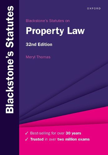 Cover image for Blackstone's Statutes on Property Law