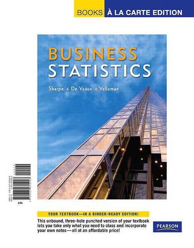 Business Statistics, Books a la Carte Edition