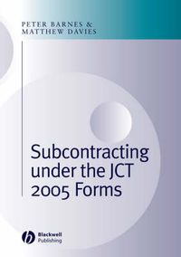 Cover image for Subcontracting Under the JCT 2005 Forms