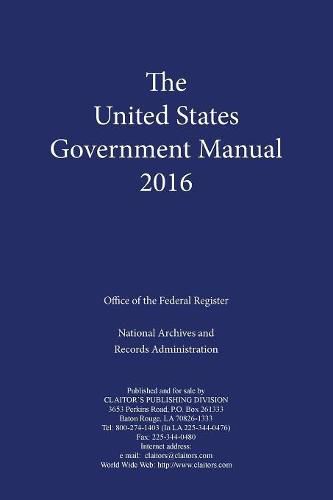 Cover image for United States Government Manual (2016)