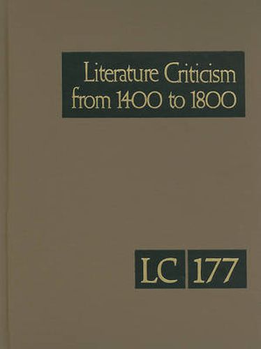 Cover image for Literature Criticism from 1400 to 1800