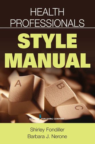 Cover image for Health Professionals Style Manual