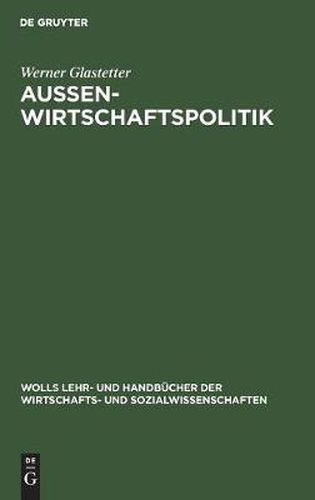 Cover image for Aussenwirtschaftspolitik