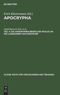 Cover image for Die Apokryphen Briefe Des Paulus an Die Laodicener Und Korinther