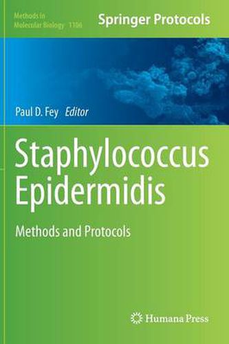 Cover image for Staphylococcus Epidermidis: Methods and Protocols