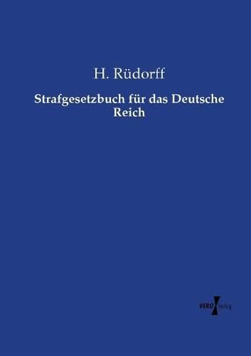 Cover image for Strafgesetzbuch fur das Deutsche Reich