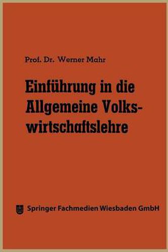 Cover image for Einfuhrung in Die Allgemeine Volkswirtschaftslehre