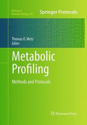 Cover image for Metabolic Profiling: Methods and Protocols