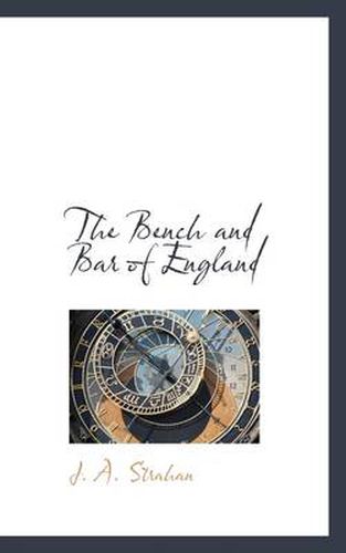 Cover image for The Bench and Bar of England