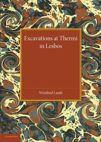 Cover image for Excavations at Thermi in Lesbos