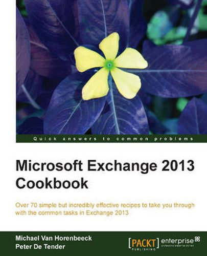 Cover image for Microsoft Exchange 2013 Cookbook