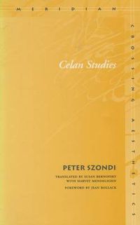 Cover image for Celan Studies