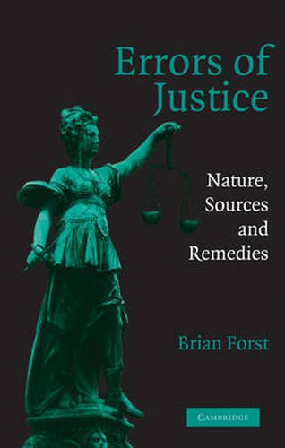 Cover image for Errors of Justice: Nature, Sources and Remedies