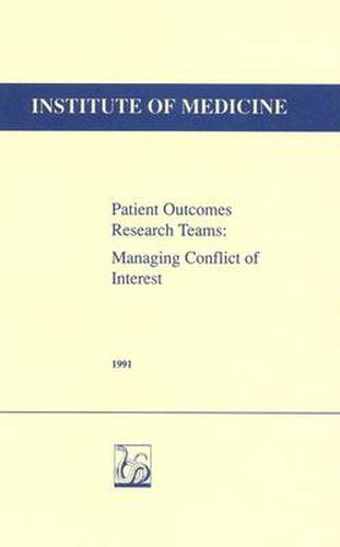 Cover image for Patient Outcomes Research Teams (PORTS): Managing Conflict of Interest