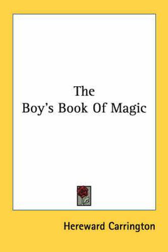 Cover image for The Boy's Book of Magic