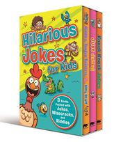 Cover image for Hilarious Jokes for Kids: 3 Books Packed with Jokes, Wisecracks, and Riddles