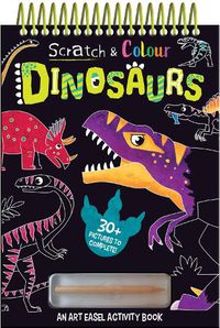 Cover image for Scratch and Colour Dinosaurs