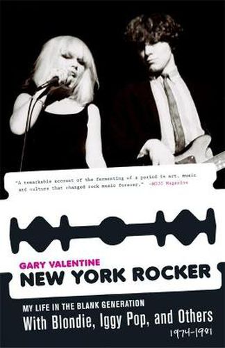 Cover image for New York Rocker: My Life in the Blank Generation with Blondie, Iggy Pop, and Others, 1974-1981