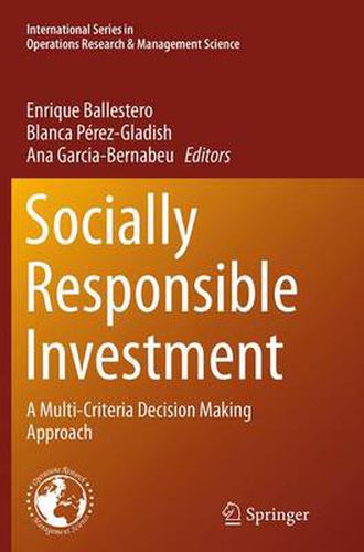 Cover image for Socially Responsible Investment: A Multi-Criteria Decision Making Approach