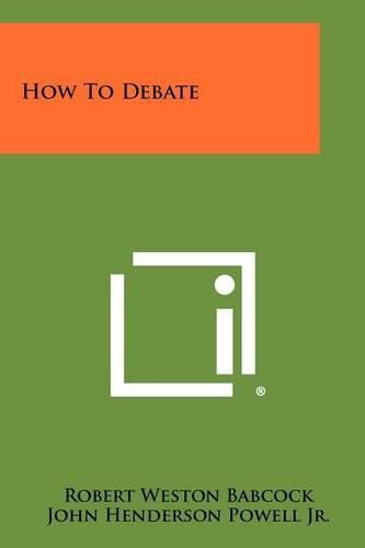 Cover image for How to Debate