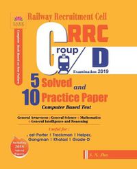 Cover image for Rrc Group D 5 Solved and 10 Practice Papers 2019