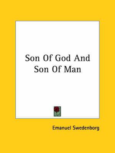 Cover image for Son of God and Son of Man