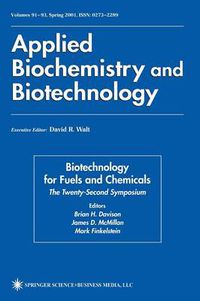 Cover image for Twenty-Second Symposium on Biotechnology for Fuels and Chemicals